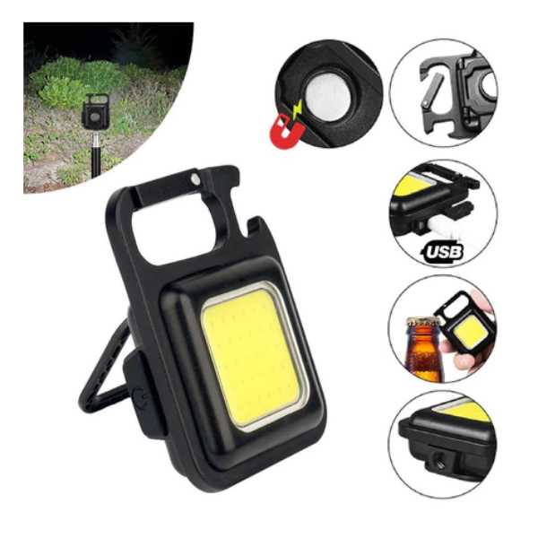 Mini Lanterna Com led Port�til/USB Recarreg�vel Iumina��o